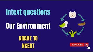 Our environment  | Intext questions | Grade 10 | Exotic Academy