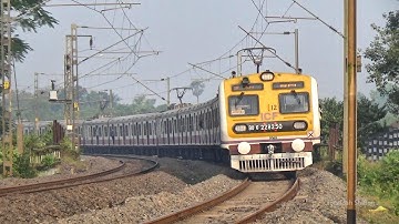 37920/Katwa-Howrah Local Train skipping a huge 90° Rail curve