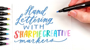 Practice Hand Lettering with Sharpie Creative Markers!
