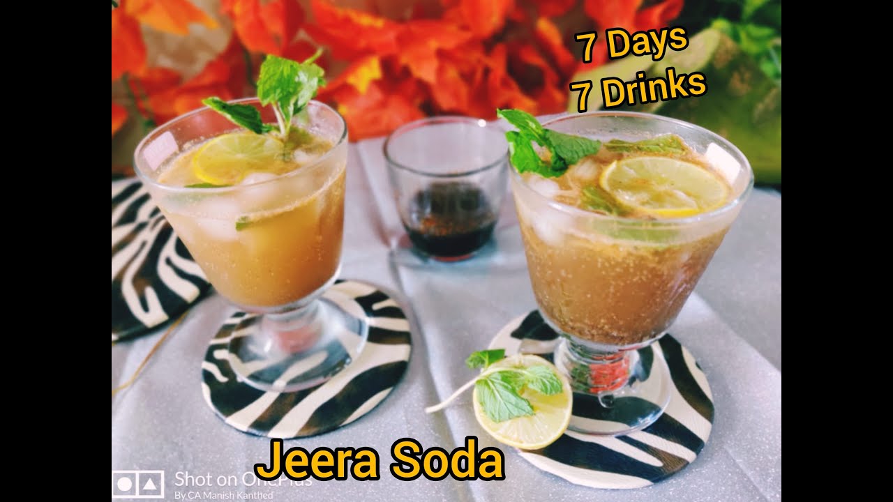 Jeera Soda/Summer Cooler/7 Days 7 Drinks/Easy Drink Recipe YouTube