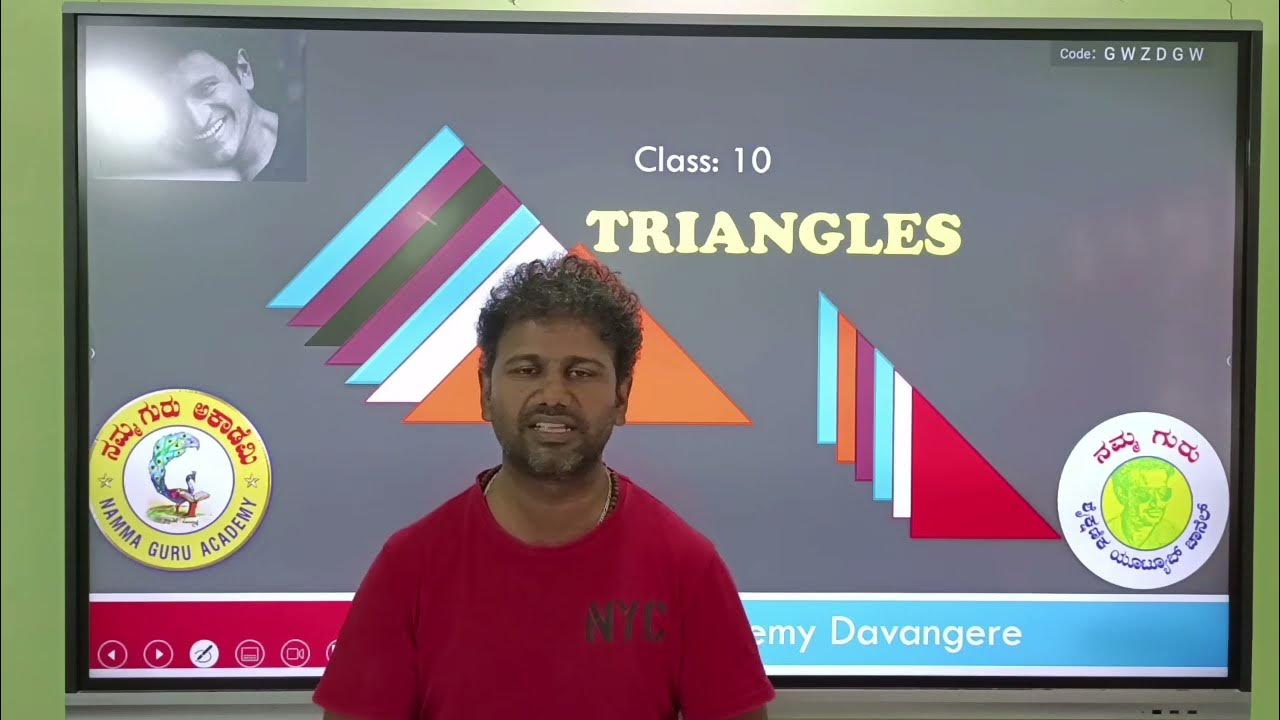 Triangle in kannada10thmaths10th std triangle introduction kannada