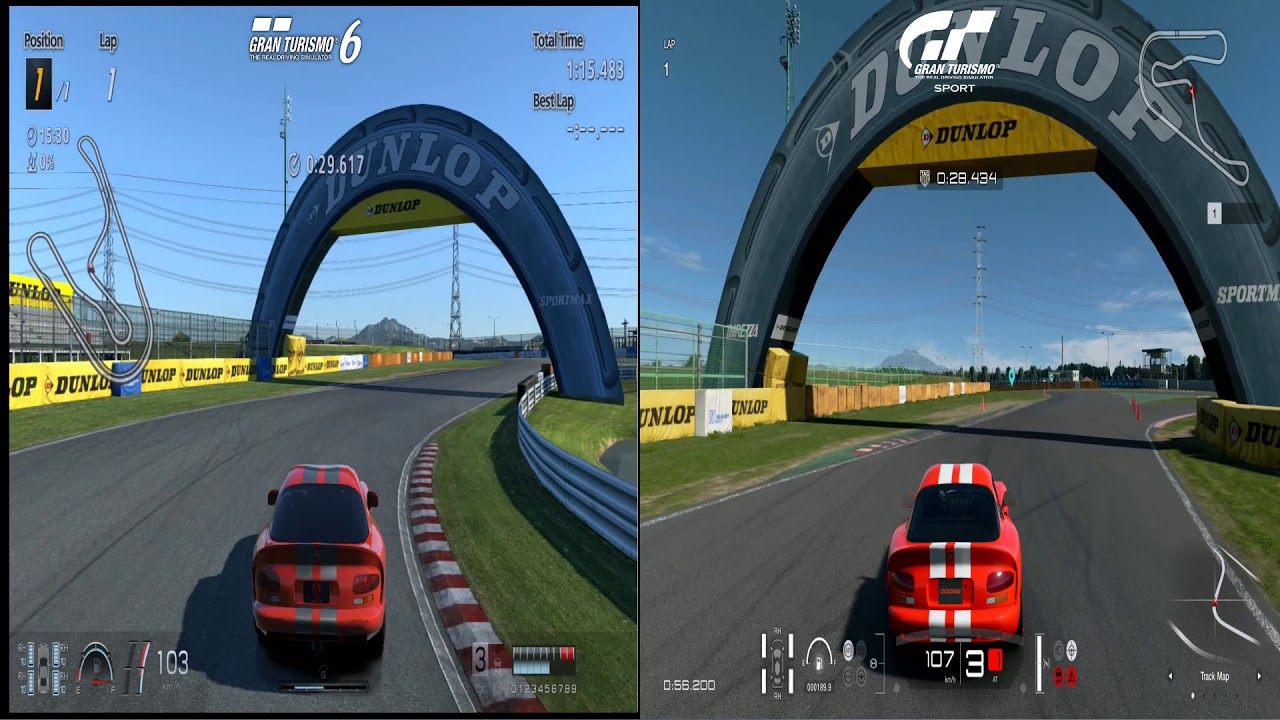 Vídeo compara gráficos de Gran Turismo Sport com Gran Turismo 6 do PS3