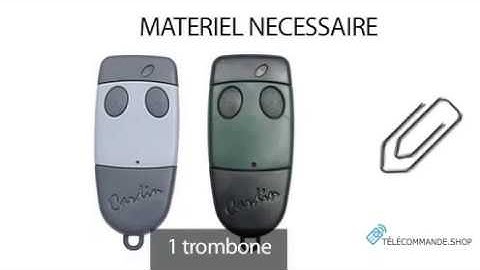 Programmer une télécommande CARDIN S449