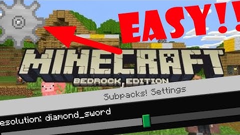 How To Make A Texture Pack With SUBPACKS For Minecraft Bedrock 1.20 (Tutorial) WORKS