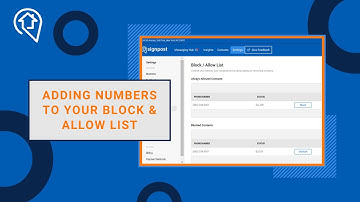How to Add Numbers to Block and Allow List in Signpost Messaging Hub