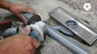 How to connect the bathroom sink drain to the sewer pipe