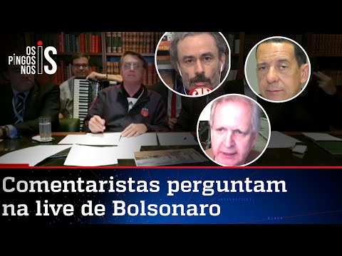 Entrevista durante a live de Jair Bolsonaro de 02/07/20