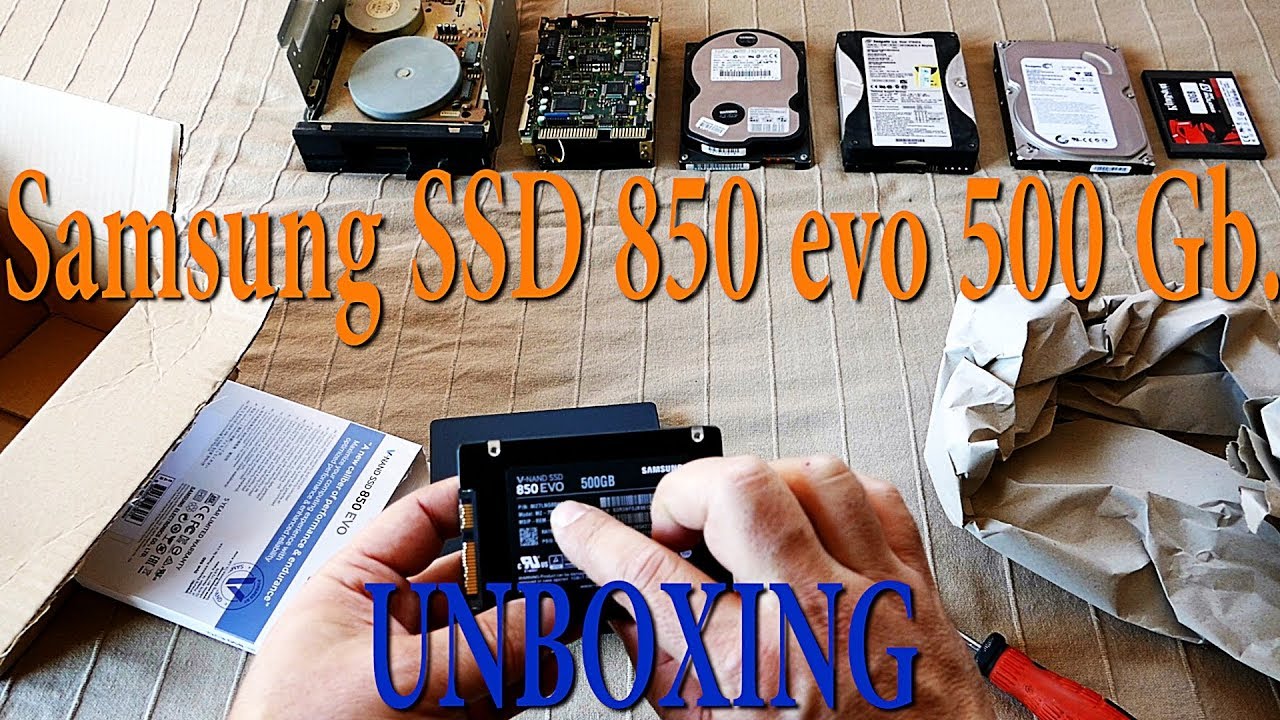 Montaje, y configuración de disco SSD Samsung 850 500 Gb. - YouTube