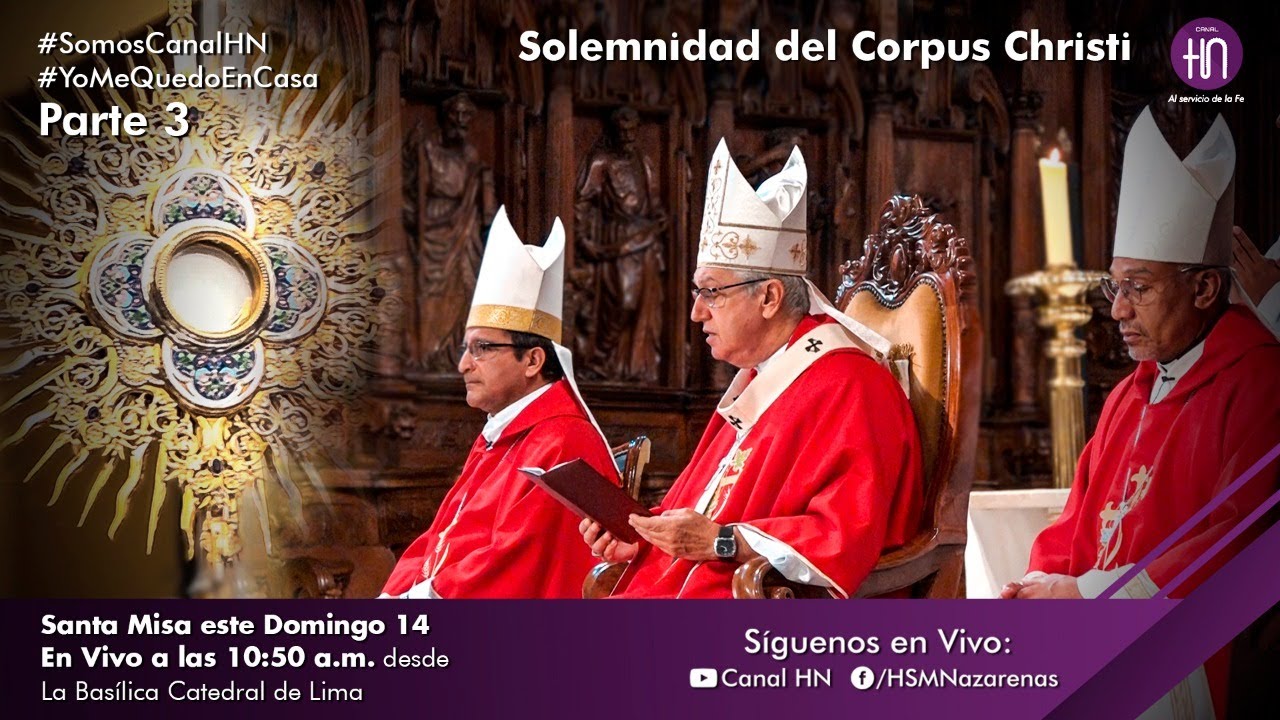 Canal HN: En VIVO con la Misa "Celebremos la Solemnidad del Corpus ...