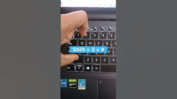 Thumbnail of How to press hashtag in laptop/pc #shorts #hastag #computertips  #viralreels
