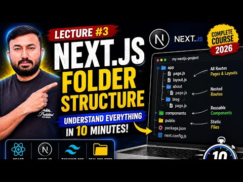 Understandign Folder Strucutre Next.js + React Complete Course | New Batch | 2026 | lecture #3