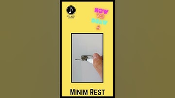 How To CORRECTLY Draw A Minim Rest