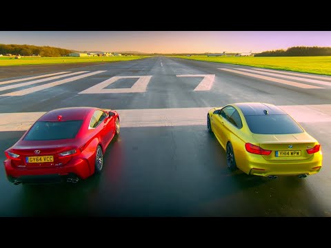 BMW M4 Coupé Vs Lexus RC F | Top Gear | Series 22 | BBC