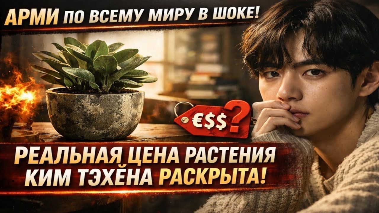 ARMY по всему миру в шоке: реальная цена растения Ким Тэхёна раскрыта