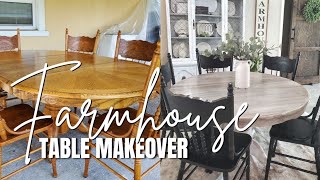 Old table makeover | farmhouse table diy | Diy projects on a budget | Table transformation.
