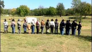 Civil War reenactment in Coweta Oklahoma in September 2012