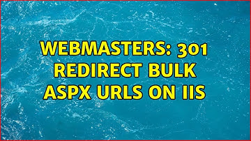 Webmasters: 301 redirect bulk aspx URLs on IIS
