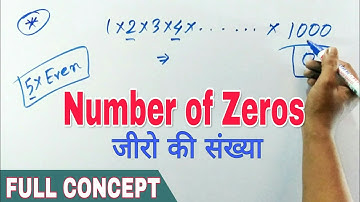 Number of Zeros counting (At the right end of the Product)
