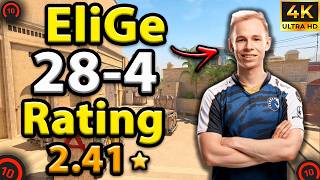 EliGe 28-4 plays faceit rating 2.41 avg Lobby 3100 (Mirage) #cs2 #counterstrike2 #кс2 #pov #elige