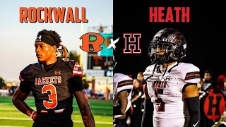 THE BATTLE OF ROCKWALL  Rockwall vs RockwallHeath | Texas High School Football