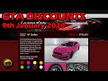 GTA Online Best Vehicle Discounts (9th January 2020) - GTA 5 Weekly Car Sales Guide #20