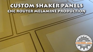Custom Shaker Panels: CNC Router Melamine Production