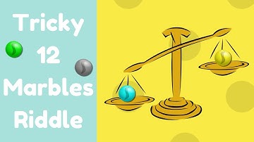 Can you solve the classic 12 marbles riddle? (Detailed Solution Video)