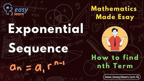 Exponential Sequence | nth Term of Exponential Sequence | O level Math 4024 | IGCSE Maths 0580