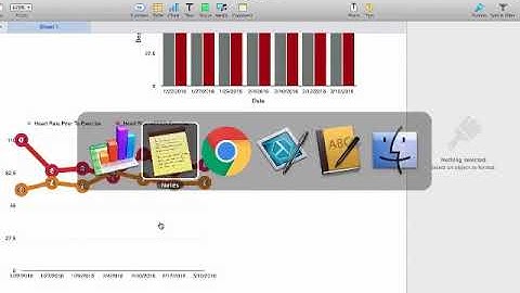 Heart Rate Line Graph in Numbers