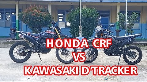 Med andre band Resonate udvide Dtracker Supermoto Vs CRF Test Knalpot Racing - kawasaki d tracker vs honda  crf