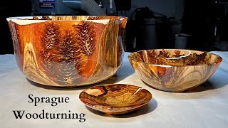 Woodturning - Strawberry Shortcake Bowl Set