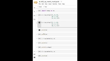 How to multiply two matrices using numpy in python