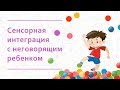 32. Сенсорная интеграция с неговорящим ребенком