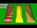 Where do lead SECRET STAIRS ? I found a STRANGE STAIRS in Minecraft !