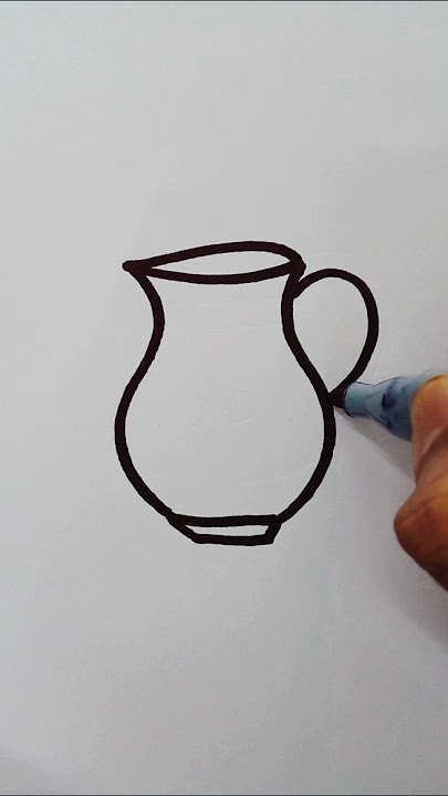 How to Draw a Water Jug | Easy Water Jug Drawing #shorts