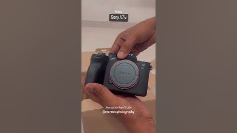 new one update-  sony a7iv