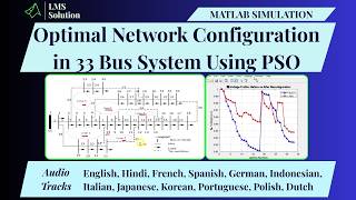 Optimal Network Configuration in 33 Bus System Using PSO | IEEE 33 Bus Distribution System