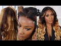 I COULDN'T WEAR THIS!!! WIG TRANSFORMATION | HONEY BLONDE HAIR TUTORIAL | TINASHE HAIR