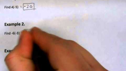 3.4 Multiplying Integers