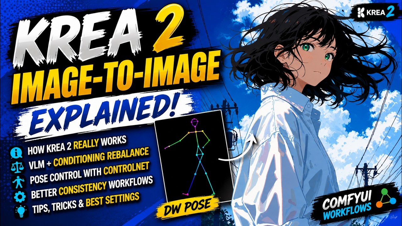 Krea 2 Image-to-Image Explained | Why It Isn't an Edit Model + Better ComfyUI Workflows