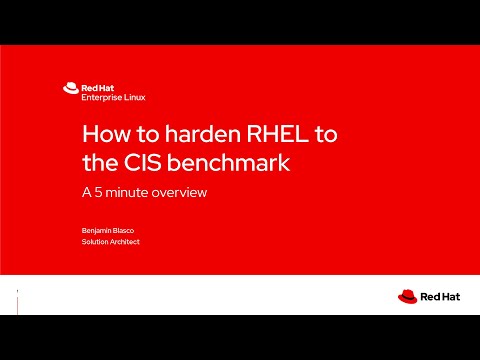 How to harden Red Hat Enterprise Linux (RHEL) to the CIS benchmark using Ansible