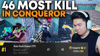 WORLD RECORD! Kill Terbanyak di Rank Conqueror | Ultra HD PUBG Mobile