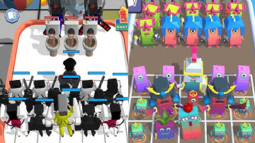 Merge Number Cube Run Vs Merge Skibidi Toilet Game, Alphabet Run, Number Lore Max Level Gameplay