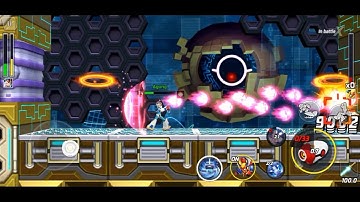 Rockman X DiVE - First Armor X vs Bit Boss Battle