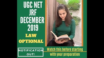 UGC NET JRF December 2019 | Notification released | Law | Eligibility, Syllabus, Pattern and  Dates