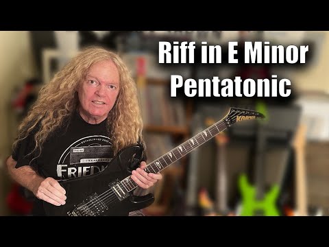 Guitar Lessons -  Learn Riff in E Minor Pentatonic
