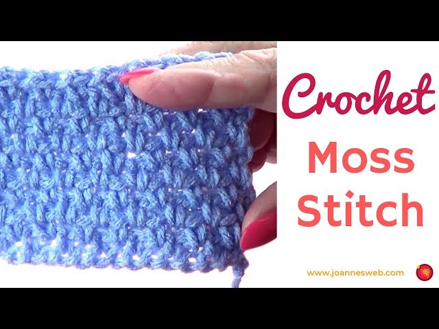 How to Crochet the Soft Moss Stitch - Crochet 365 Knit Too