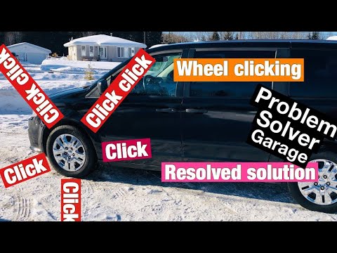 Clicking sound, wheel clicking, caravan clicking sound, front wheel clicking, fix click sound axle