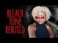 How to: BLONDE Natural Curly Hair - Bleach | Tone | Rebuild