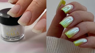 DIY Beautiful Gradient W/ ONE Milky Base + My Big News 💅🤰